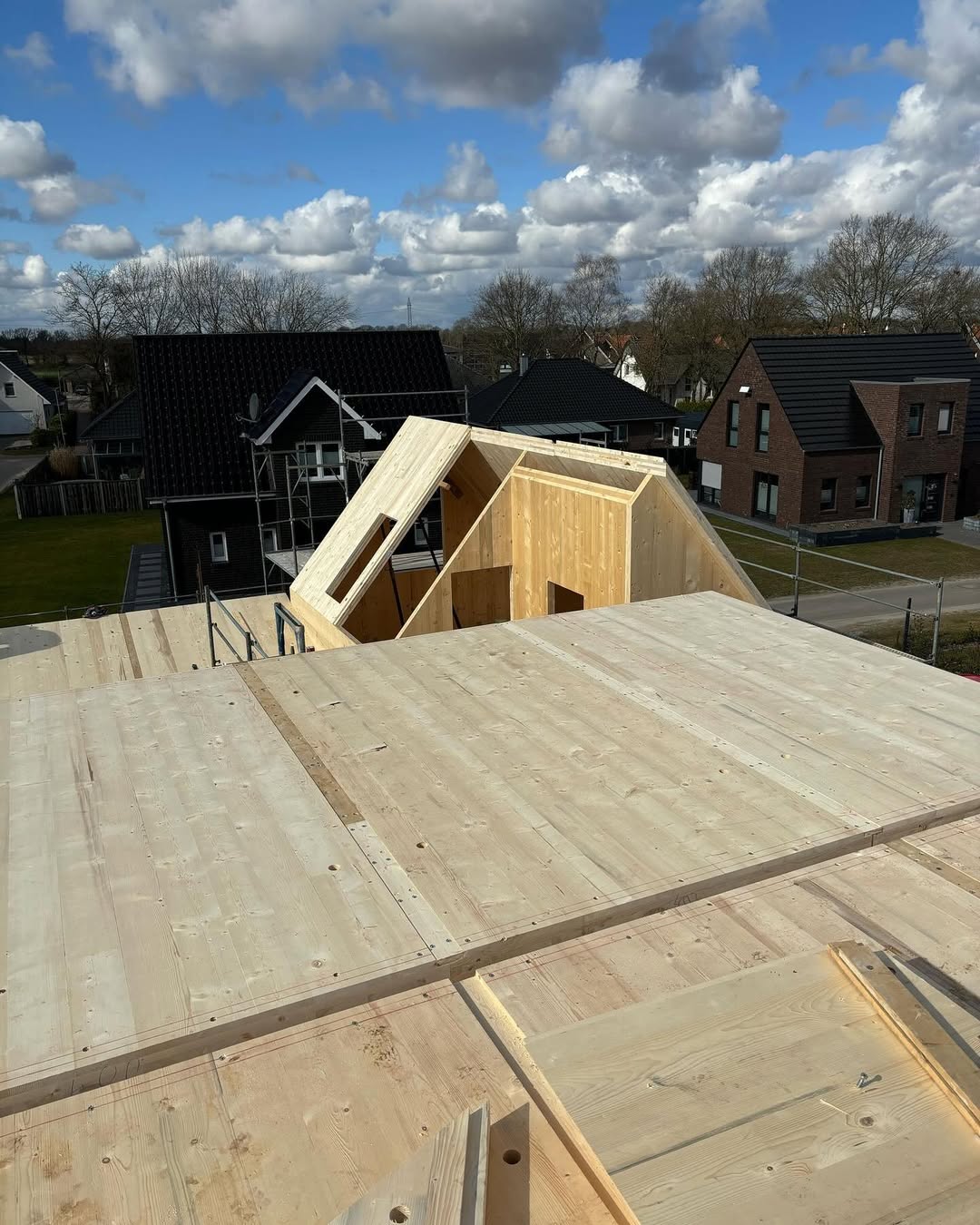 Dachgaube in CLT-Bauweise
