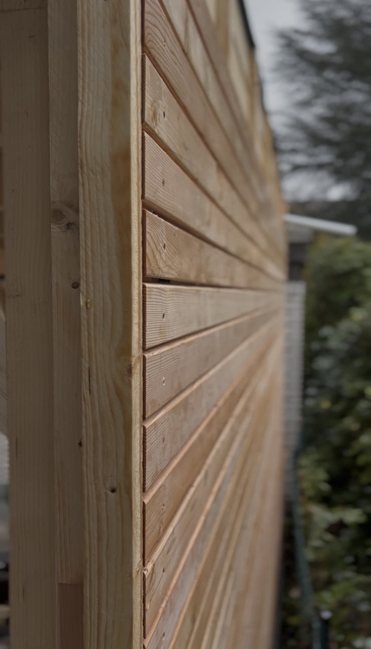 Detailansicht Holzfassade