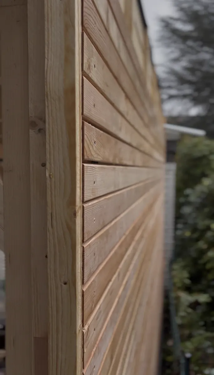 Detailansicht Holzfassade